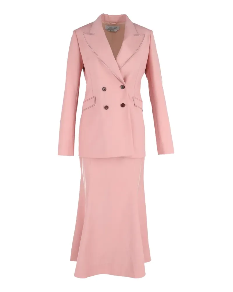 Gabriela Hearst Doppelreihiges Kostüm - Rosa Rosa