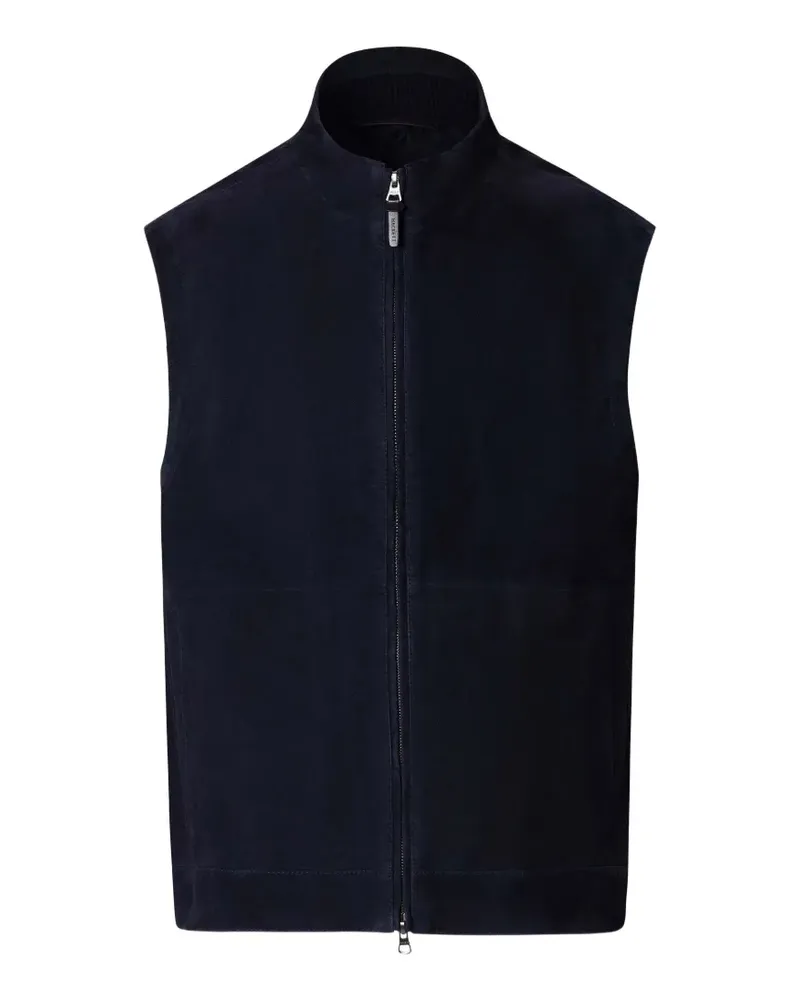 Hackett Weste aus Wildleder - Blau Blau