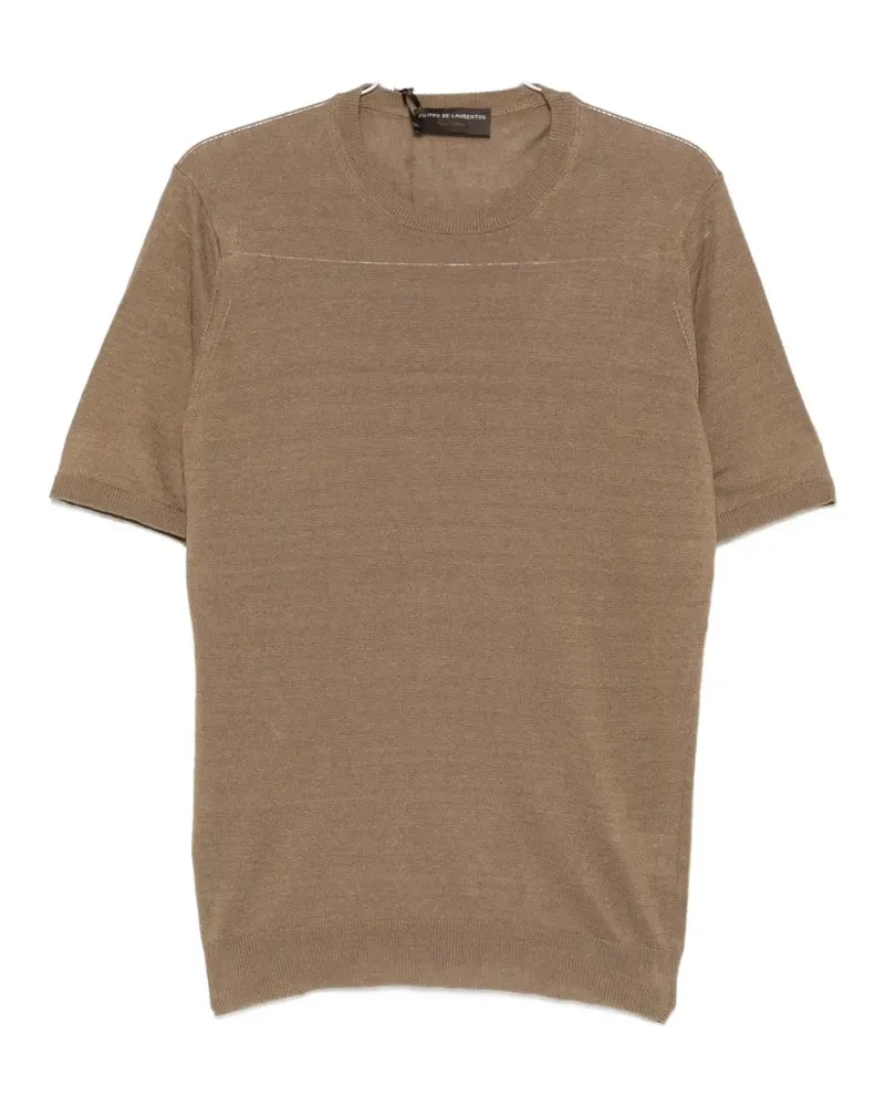 Filippo de Laurentiis short-sleeve sweater - Braun Braun