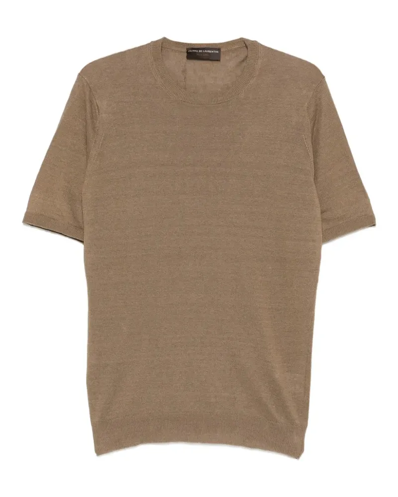 Filippo de Laurentiis short-sleeve sweater - Braun Braun