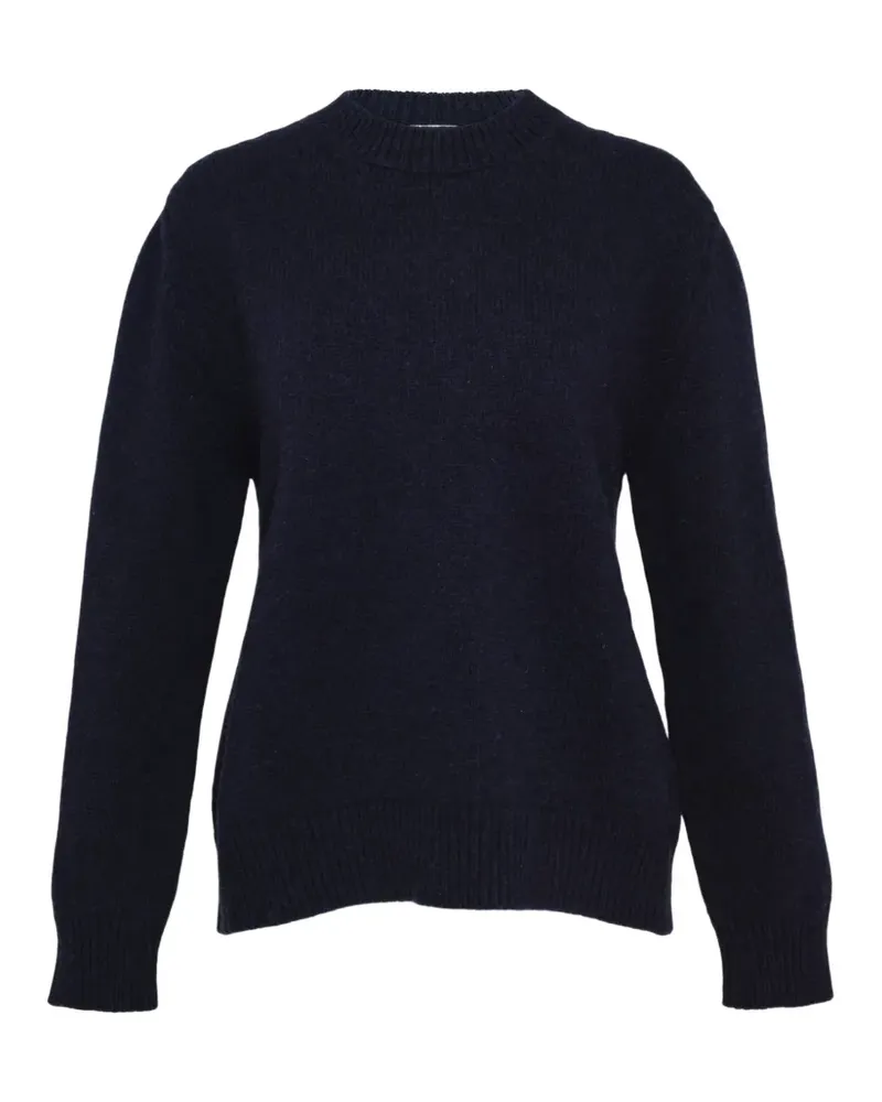 Jil Sander Oversized-Pullover mit Schlitz hinten - Blau Blau