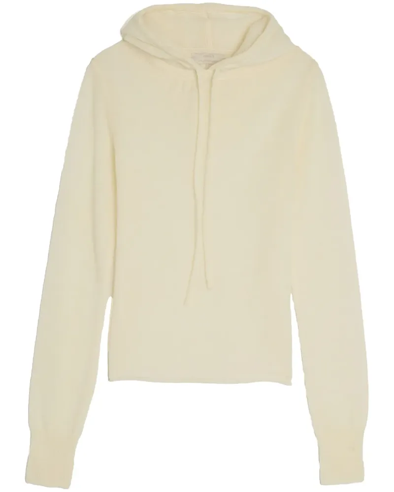 AMOMENTO Gestrickter Sheer-Hoodie - Nude Nude