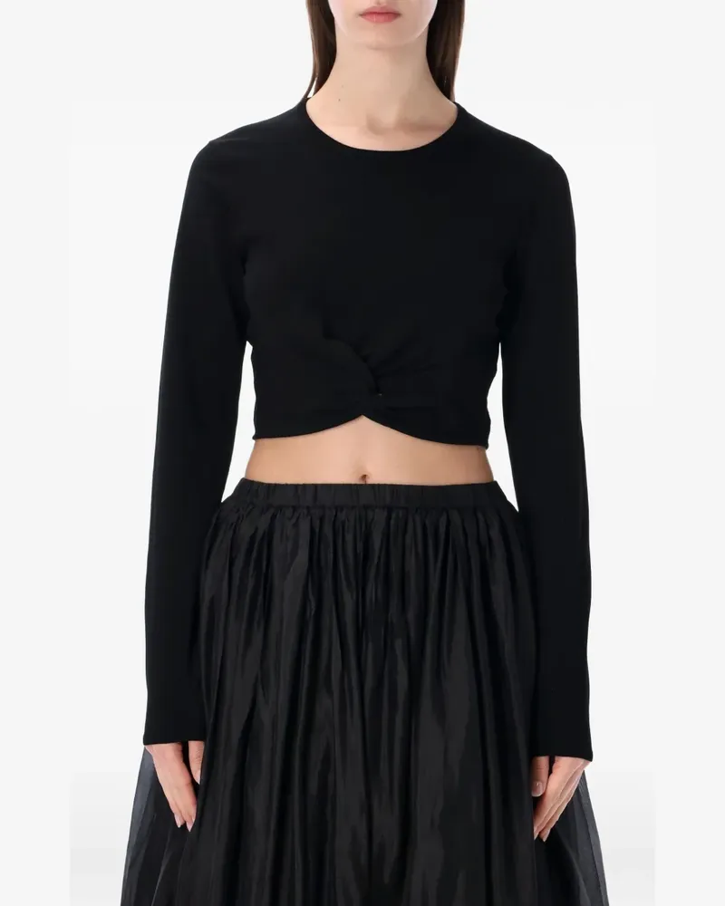 The Garment Madison twisted top - Schwarz Schwarz