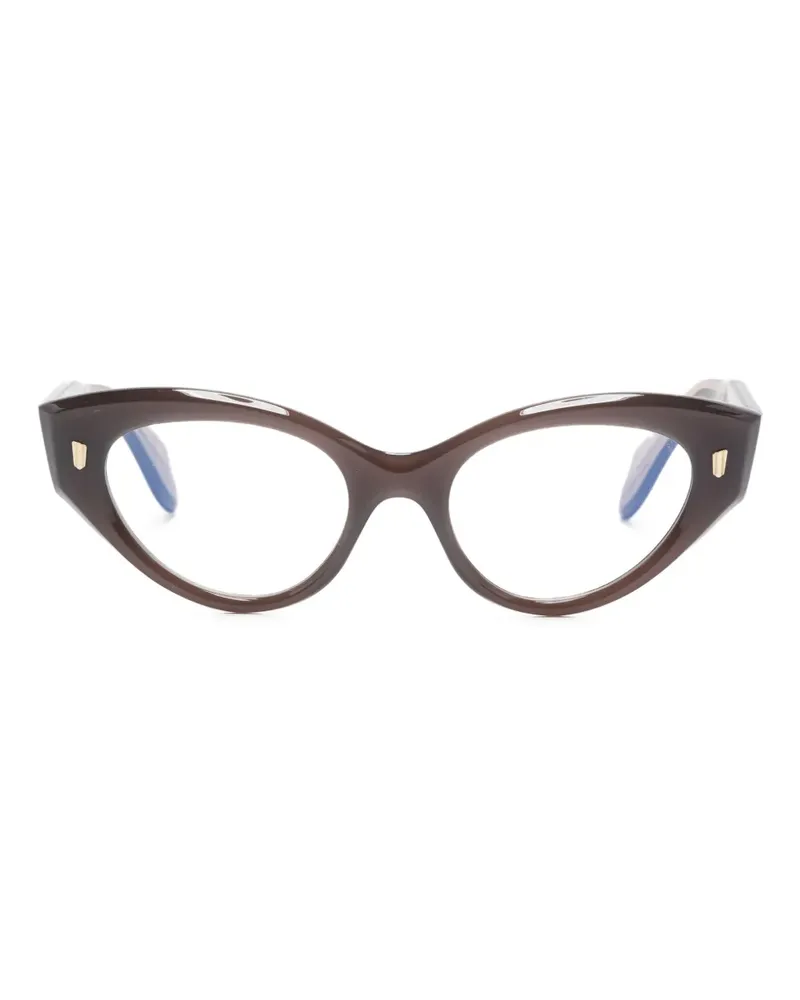 Cutler and Gross Klassische Cat-Eye-Brille - Braun Braun