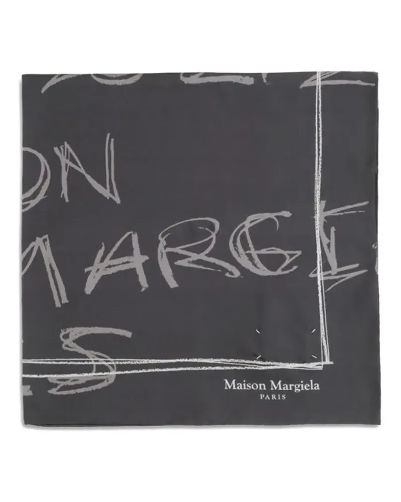 Maison Margiela silk scarf - Grau Grau