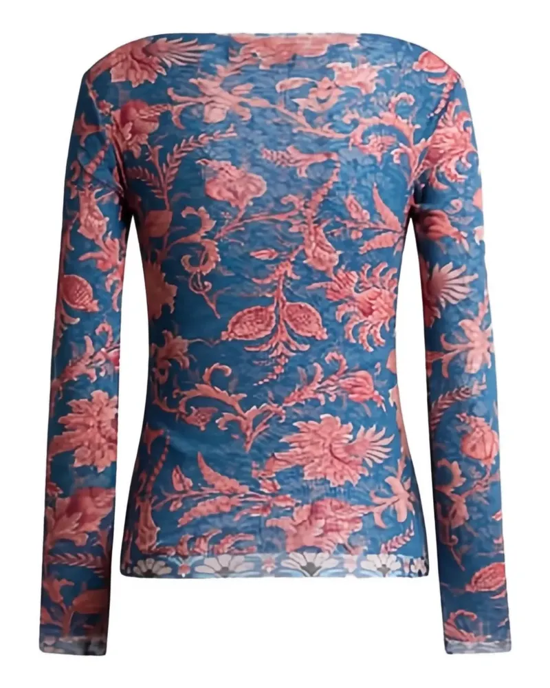 Etro Pullover mit Blumenmotiv - Blau Blau