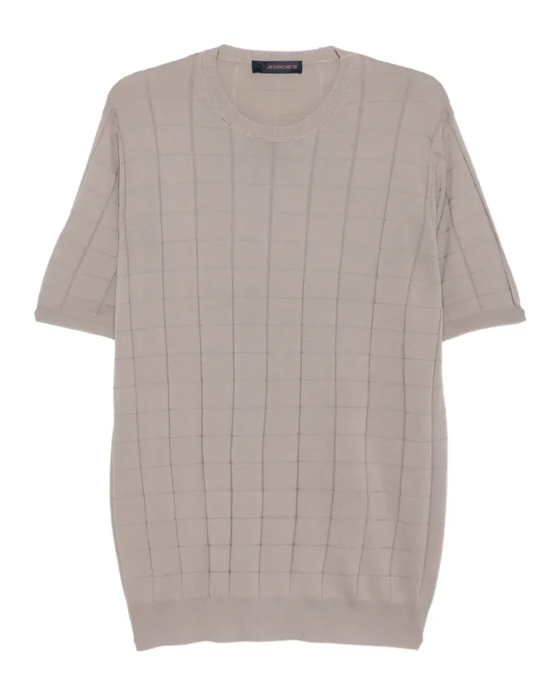 Jeordie's T-Shirt aus Gitterstrick - Nude Nude
