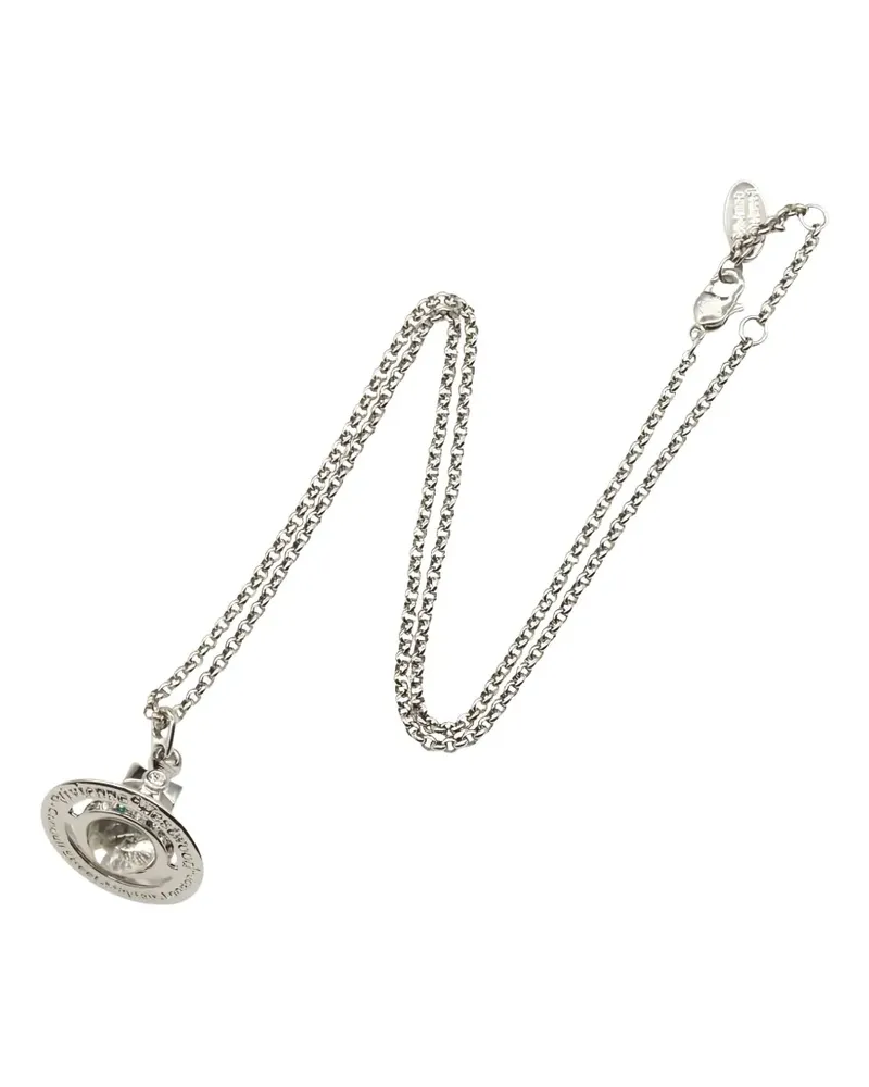 Vivienne Westwood Halskette mit Orb-Anhänger - Silber Silber