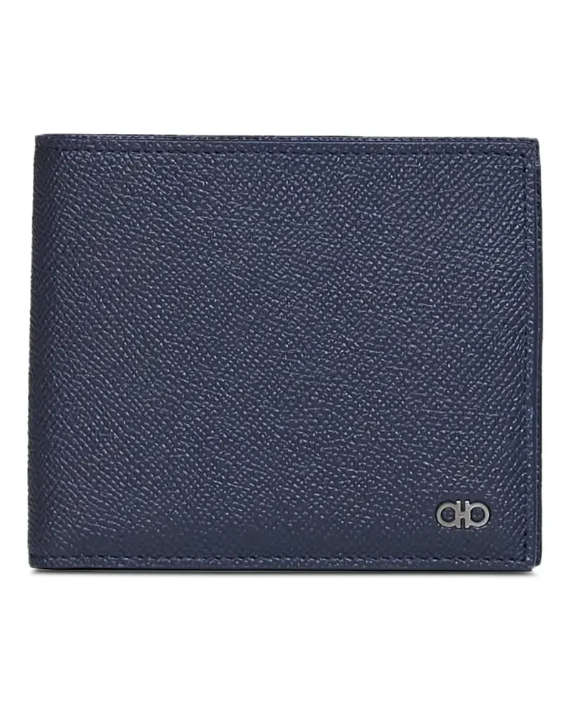 Ferragamo Portemonnaie mit Gancini-Muster - Blau Blau