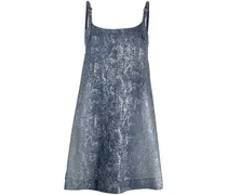 Locker fallendes Jeanskleid - Blau