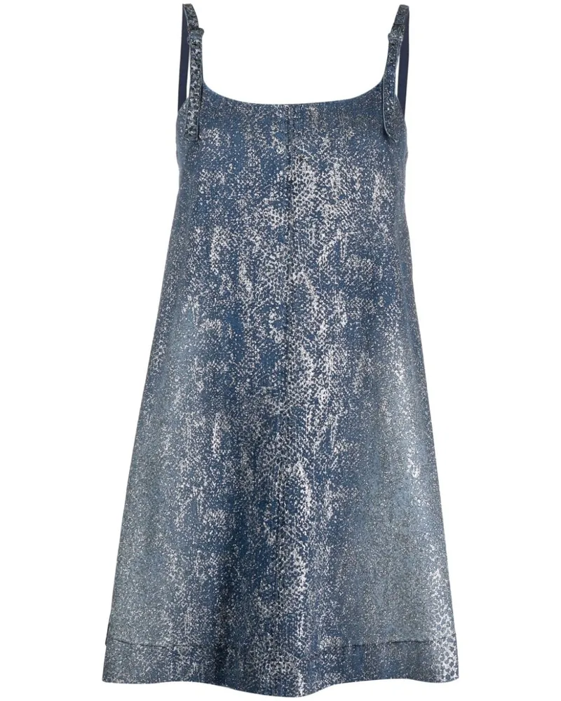 Versace Jeans Locker fallendes Jeanskleid - Blau Blau
