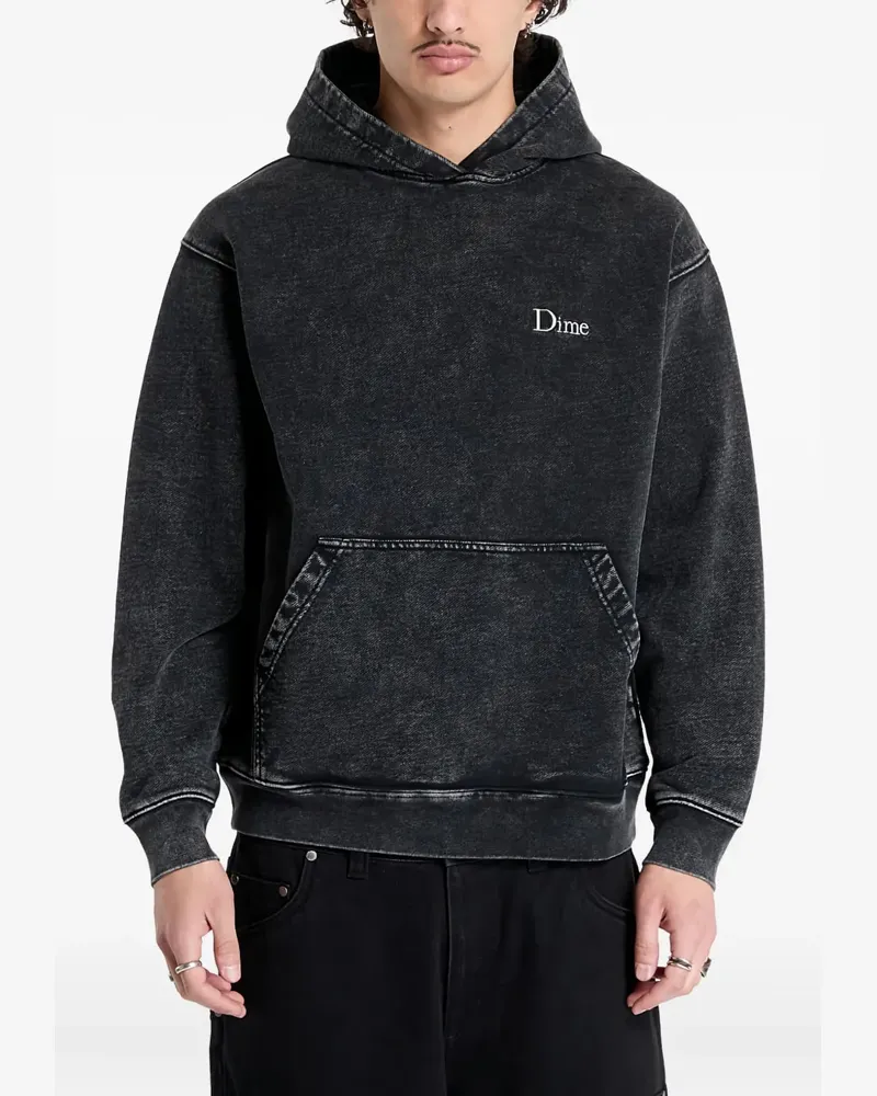 Dime Hoodie mit Logo-Stickerei - Schwarz Schwarz