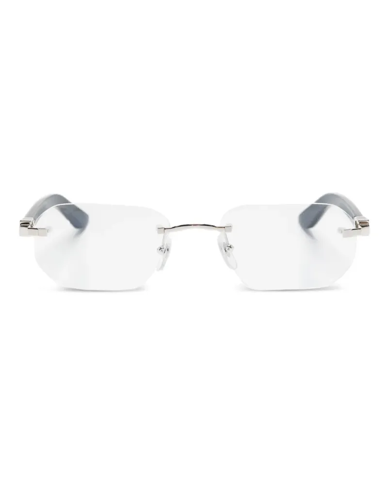 Cartier oval-frame glasses - Silber Silber