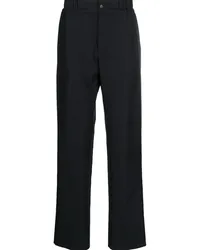 Lanvin Gerade Hose mit Monogramm Blau