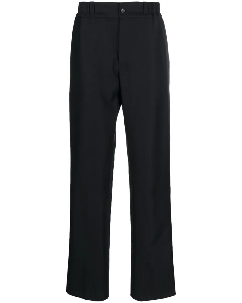 Lanvin Gerade Hose mit Monogramm - Blau Blau