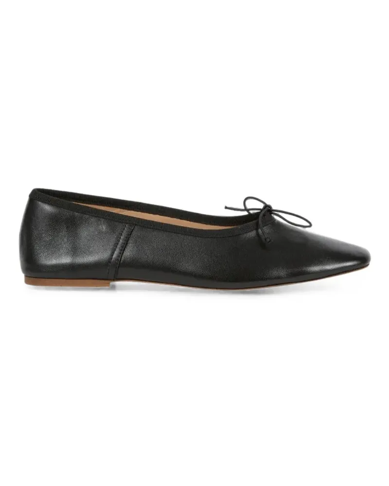 A.P.C. Ballerinas mit Schleifendetail - Schwarz Schwarz