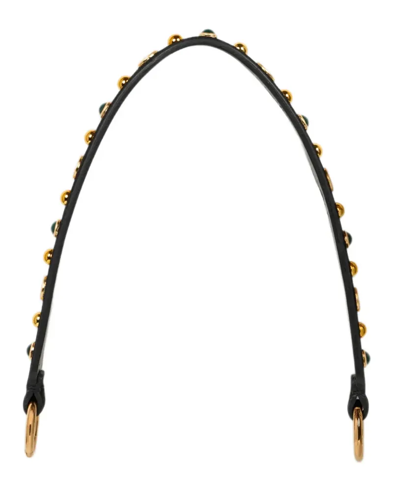 Etro Handtasche aus Wildleder mit Schmucknieten - Schwarz Schwarz