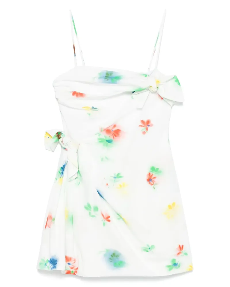 MSGM Minikleid aus Leinen - Weiß Weiß