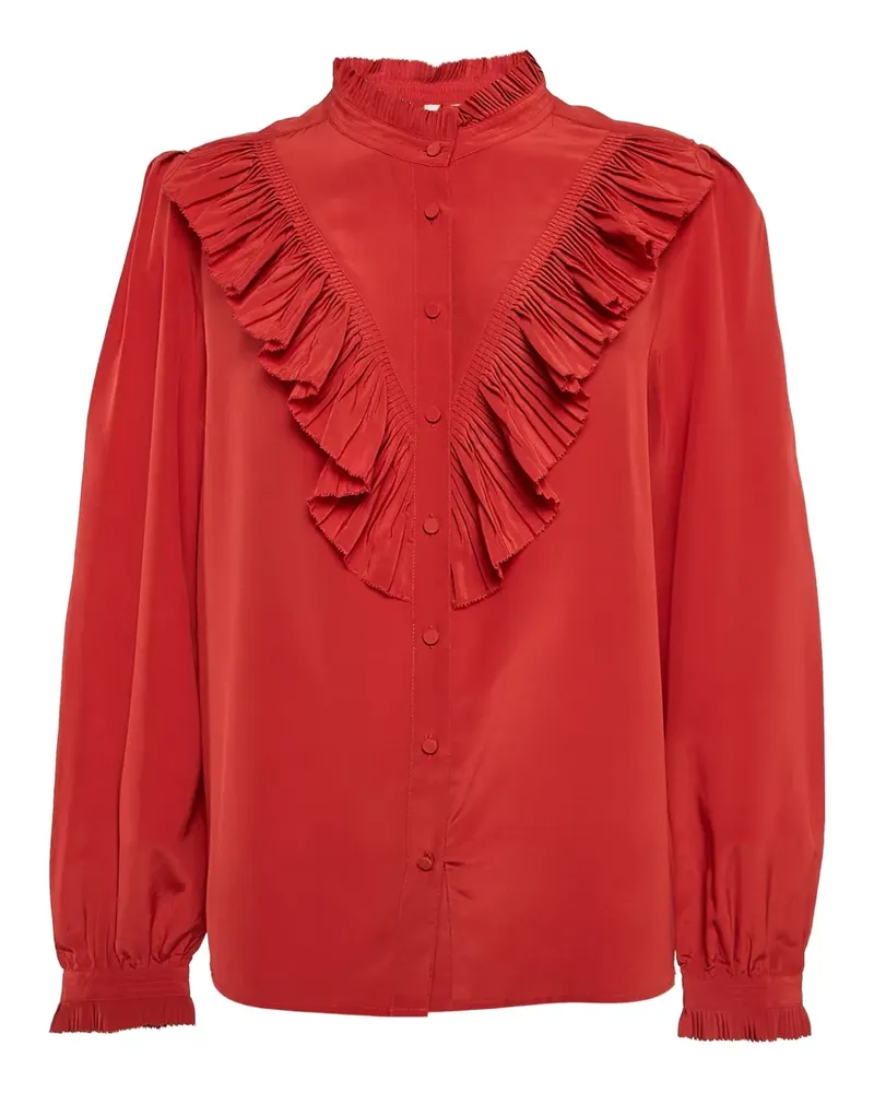 Zadig & Voltaire Pre-owned Hemd mit Rüschendetail - Rot Rot
