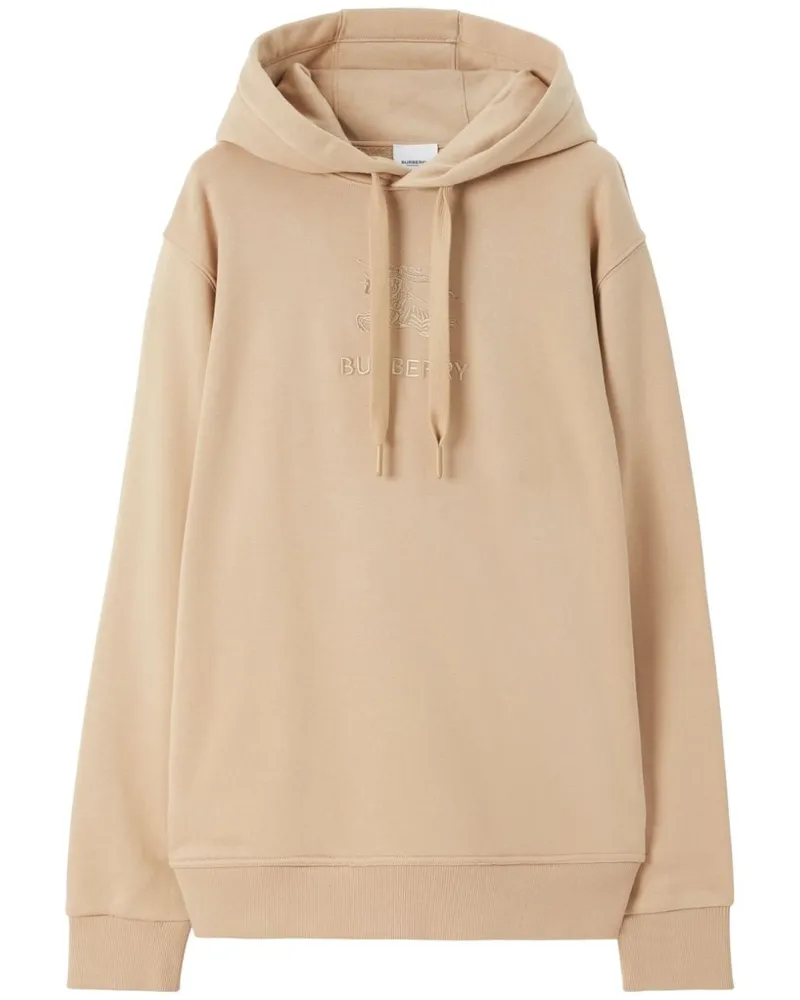 Burberry Hoodie mit Ritteremblem Nude