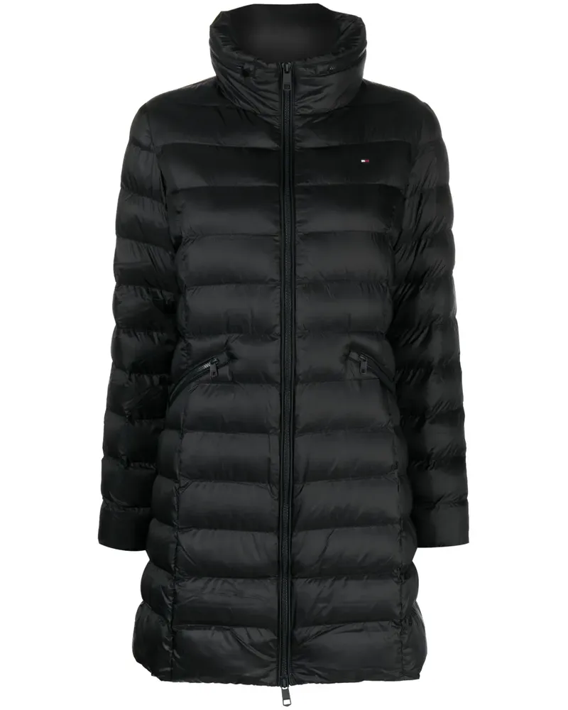 Tommy Hilfiger Mantel mit Trichterkragen - Schwarz Schwarz