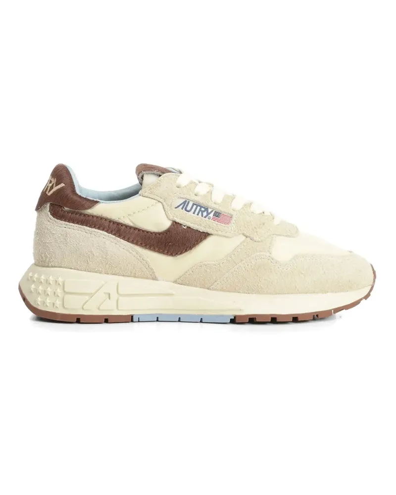 AUTRY Reelwind suede nylon low sneakers - Nude Nude