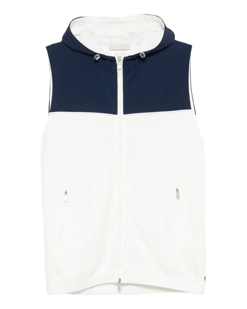 Eleventy Kapuzenjacke in Colour-Block-Optik - Blau Blau