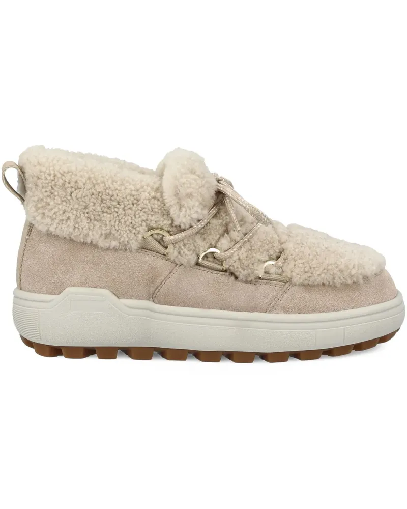 Bogner Schnürstiefel mit Shearling - Nude Nude