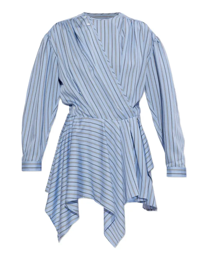 IRO Utenia striped asymmetric dress - Blau Blau