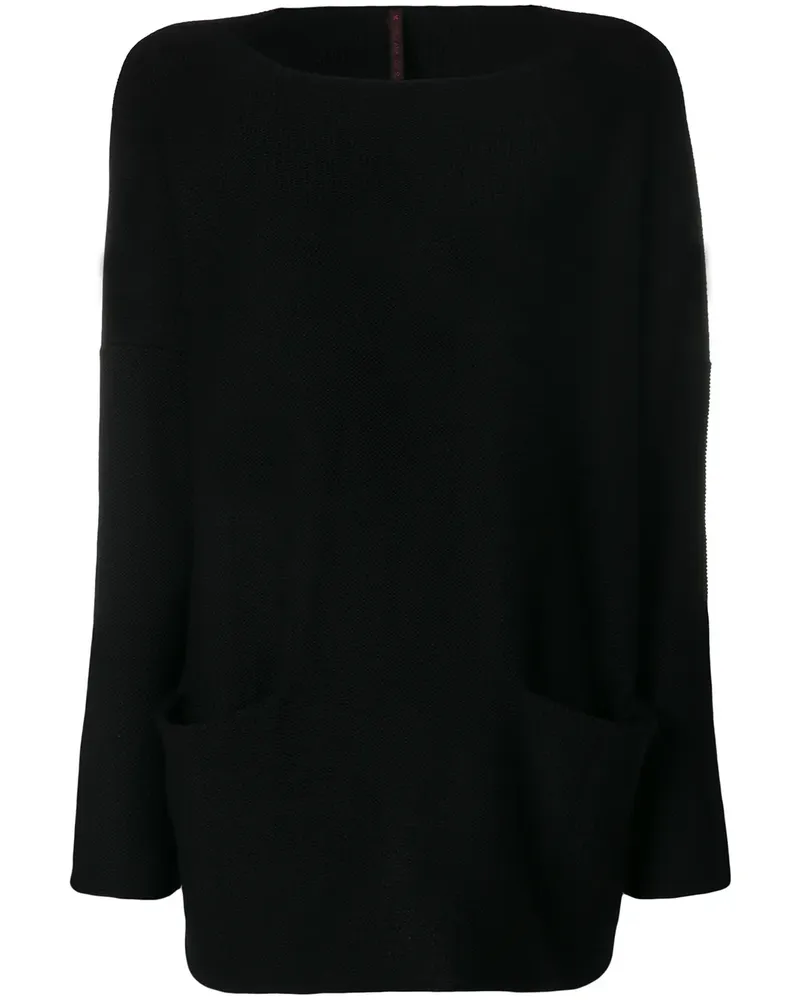 Daniela Gregis Wollpullover mit U-Boot-Ausschnitt - Schwarz Schwarz