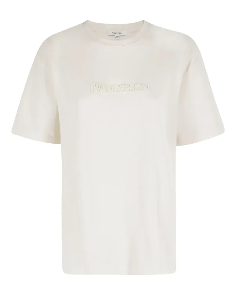 J.W.Anderson T-Shirt mit Logo-Prägung - Nude Nude
