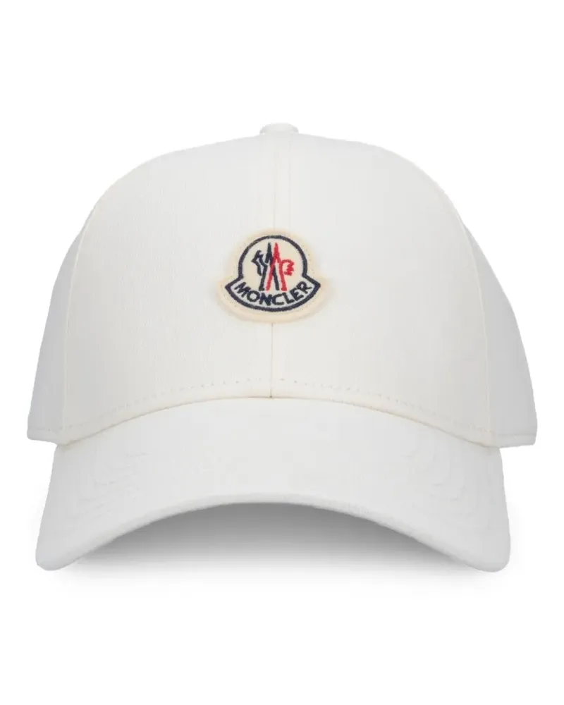 Moncler Baseballkappe mit Logo-Patch - Weiß Weiß