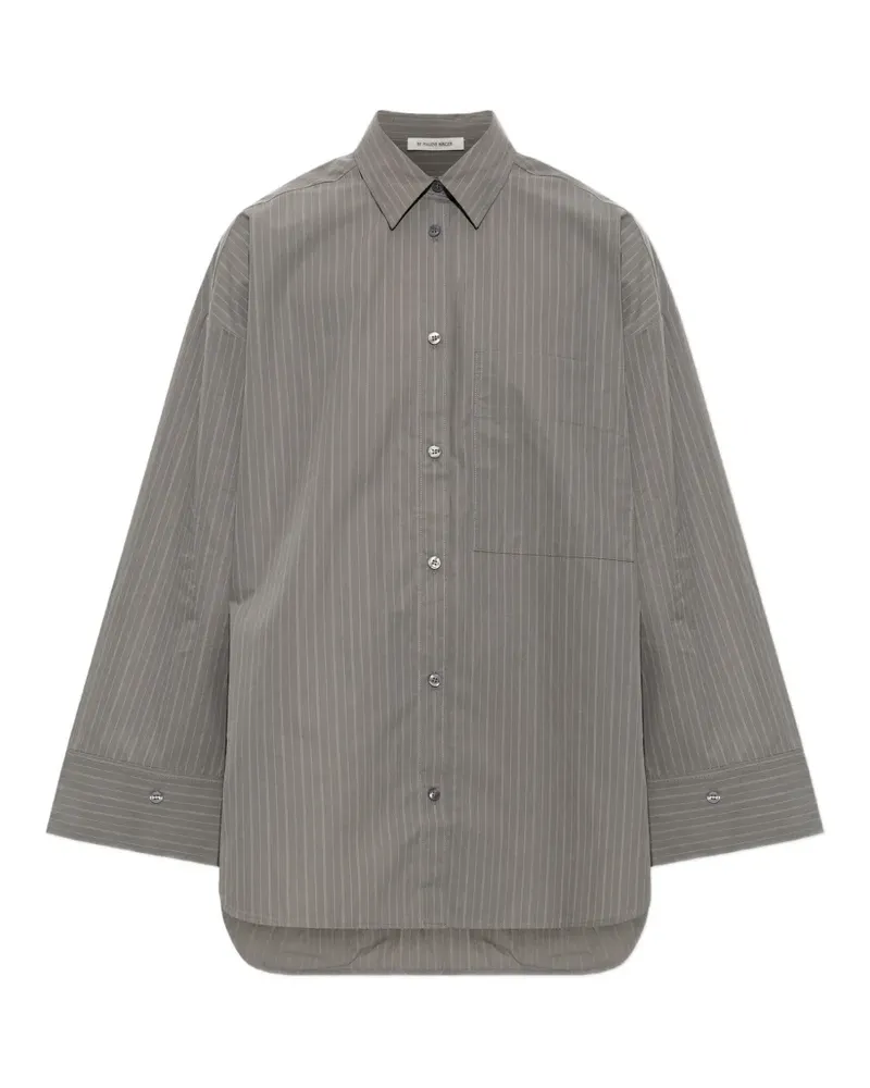 By Malene Birger Derris striped shirt - Grau Grau