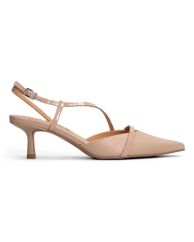 Bibi Lou Zire patent-finish slingback pumps - Rosa Rosa