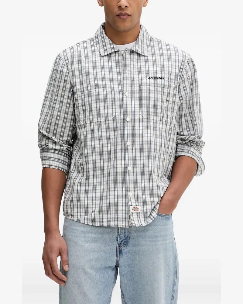 Dickies Wellsville logo-embroidered shirt - Weiß Weiß
