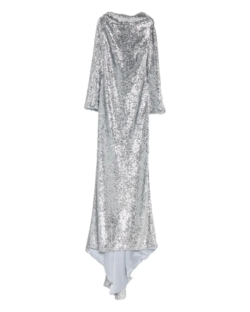 Giuseppe di Morabito Asymmetrisches Abendkleid mit Pailletten - Silber Silber