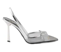 Pumps mit Slingback-Riemen - Weiß