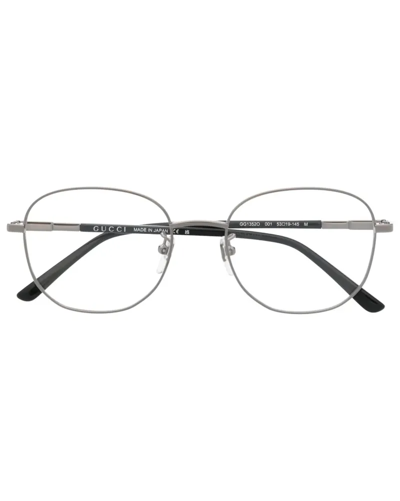 Gucci Brille mit rundem Gestell - Silber Silber