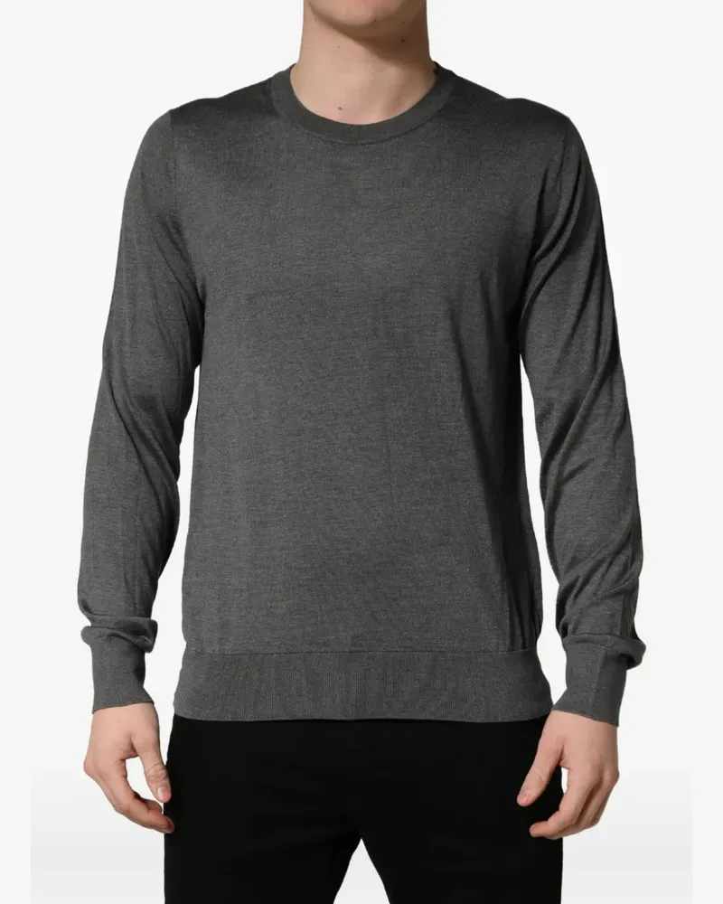 Dolce & Gabbana Pullover mit rundem Ausschnitt - Grau Grau