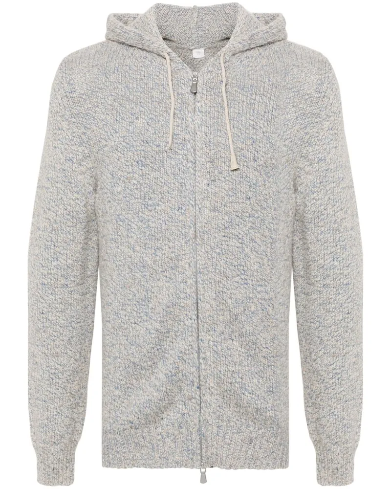 Eleventy Cardigan mit Reißverschluss Blau