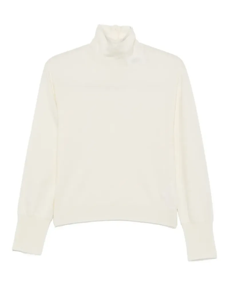 Erika Cavallini Boris button-back roll-neck sweater - Nude Nude