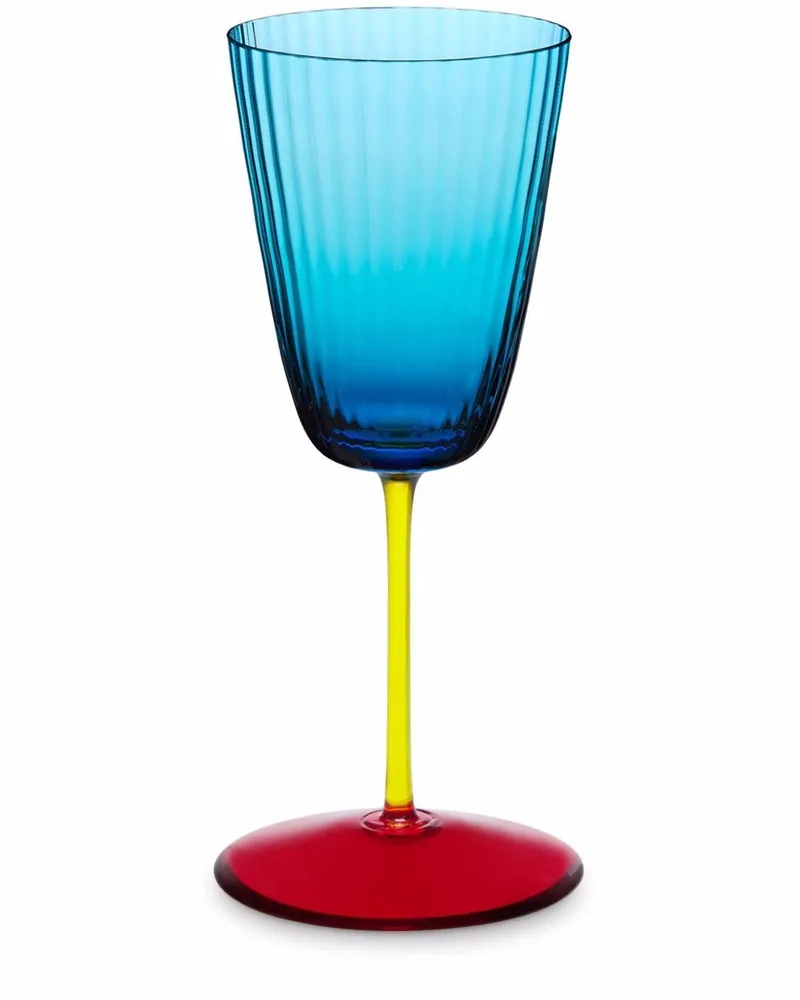 Dolce & Gabbana Weinglas aus Muranoglas - Blau Blau
