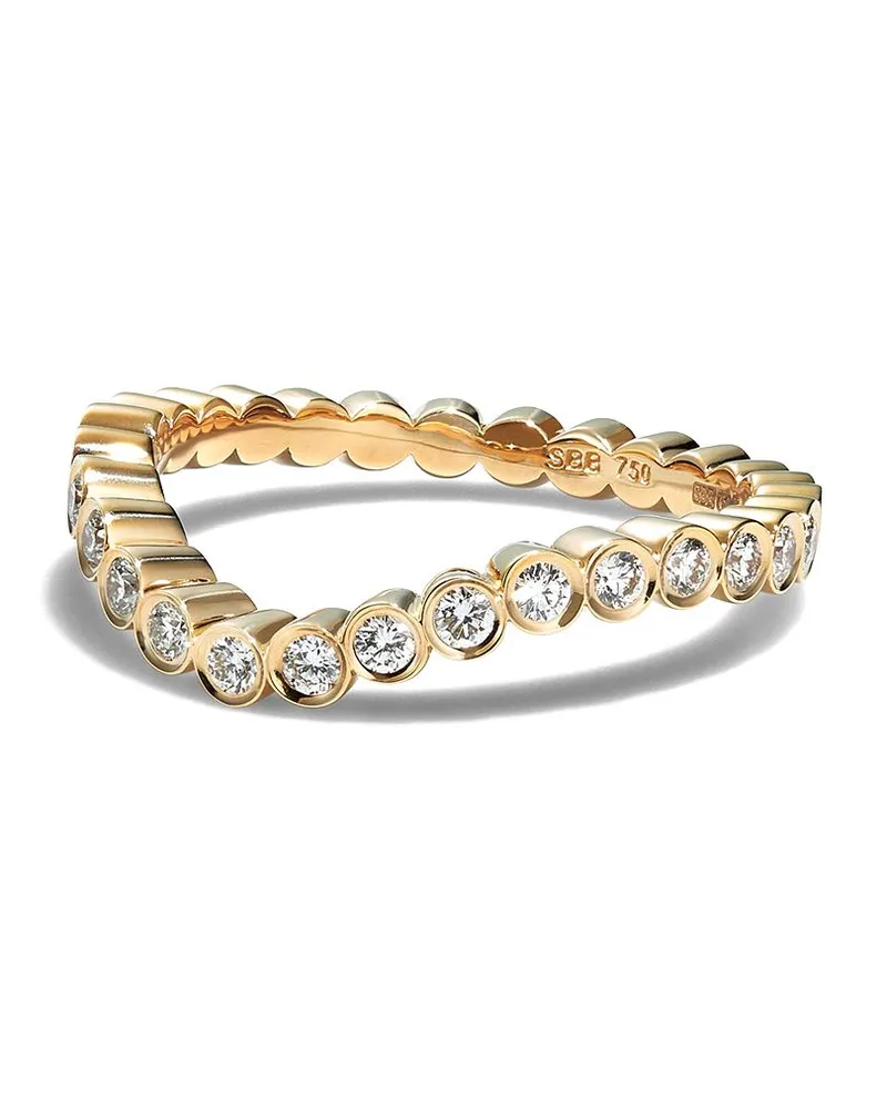 Sophie Bille Brahe 18kt Grace Gelbgoldring mit Diamanten Gold