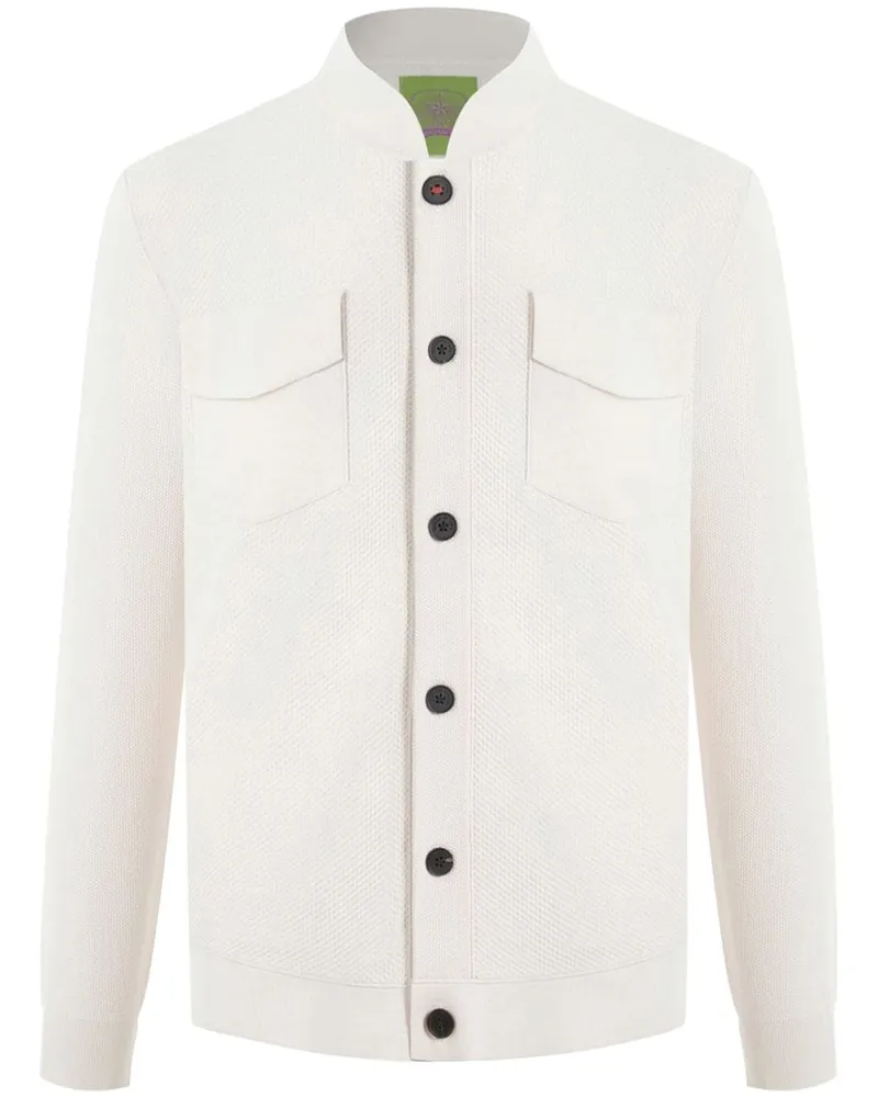 Shanghai Tang Hemdjacke mit fünf Knöpfen Weiß