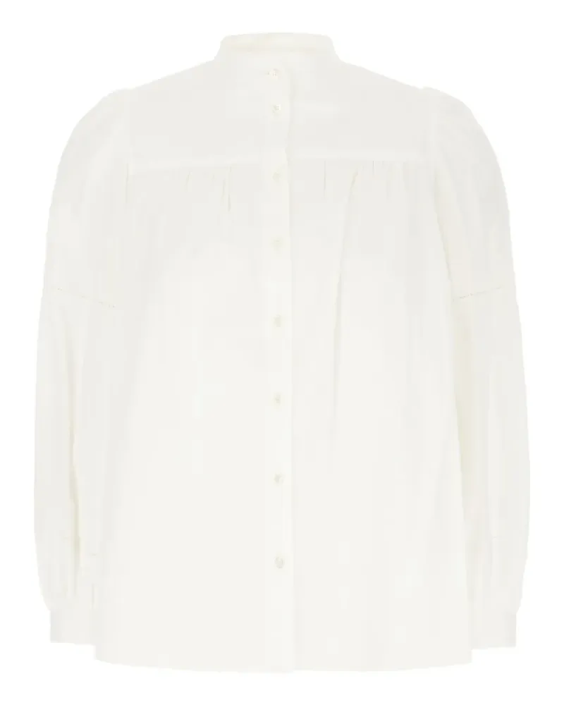 Max Mara Ribaldo Bluse - Weiß Weiß
