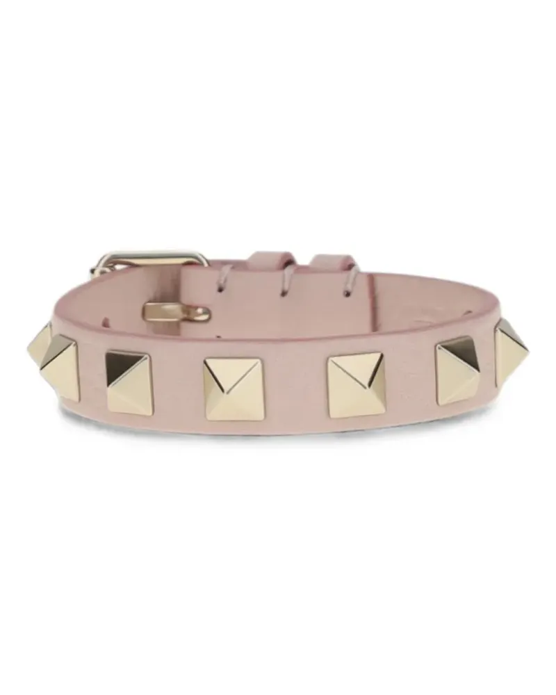Valentino Garavani Rockstud leather bracelet - Rosa Rosa