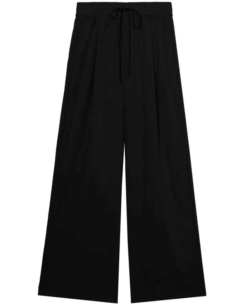 b+ab Wide-Leg-Hose mit Kordelzug - Schwarz Schwarz