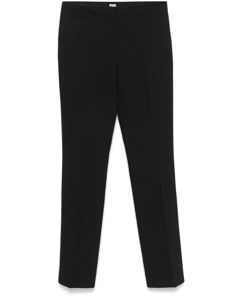 Totême Tief sitzende Hose mit Einsätzen - Schwarz Schwarz
