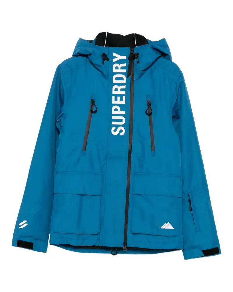 Superdry. zip-up hooded jacket - Blau Blau