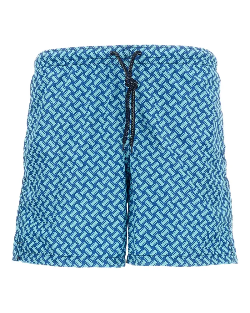 Drumohr  patterned swim shorts - Blau Blau